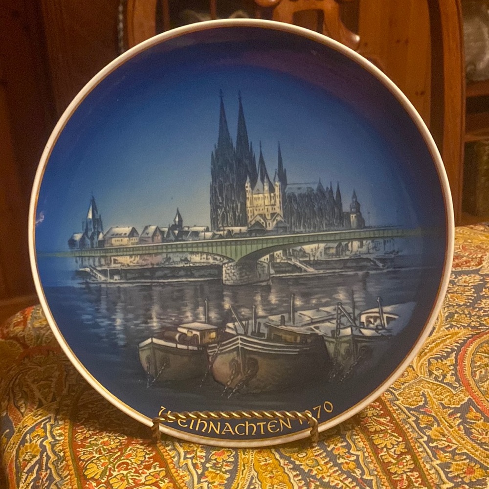 Rosenthal Vintage 1970 Germany Christmas Plate.